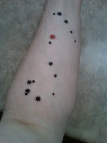 Orion Tattoo Design on Forearm