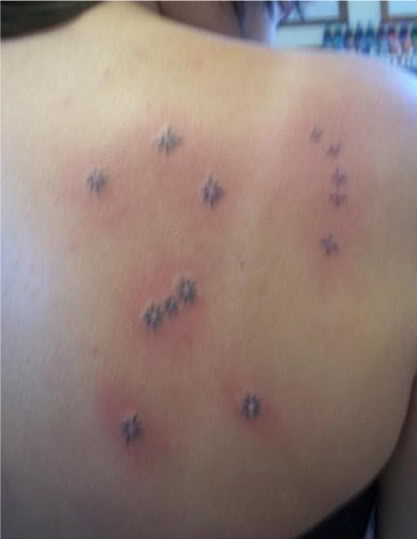 Orion Constellation Tattoo on Right Shoulder