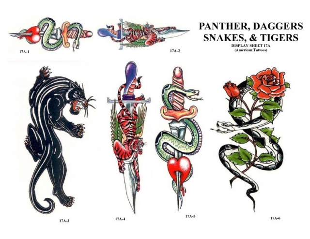 Panther Meaning IDeas For Dagger Snakes and Tiger Tattoos