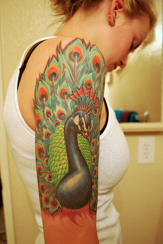 Awesome Peacock Tattoos For Women