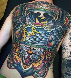 perseverance full back tattoos for men perseverance full back tattoos for men