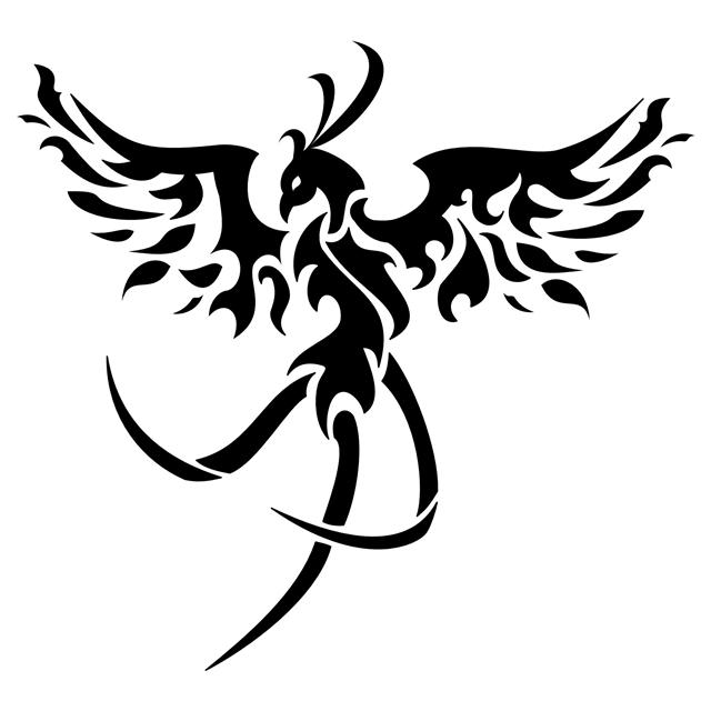 Tribal Phoenix Tattoo Design Ideas