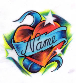More Creativity Heart Tattoos Colors