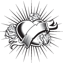 Handmade Starlight Heart Tattoos Images