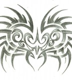 Tribal Winged Heart Tattoo Art Images