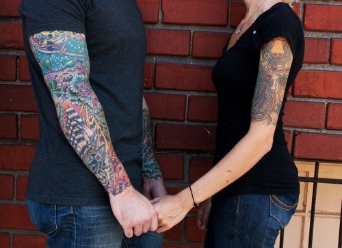 Lovely Couples Tattoo Designs For Valentines Day