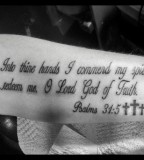 Awesome Black And White Bible Verse Tattoos