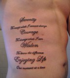 Devoted Serenity Prayer Tattoos PIctures