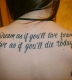 Quotes Tattoo Designs About Life And Die