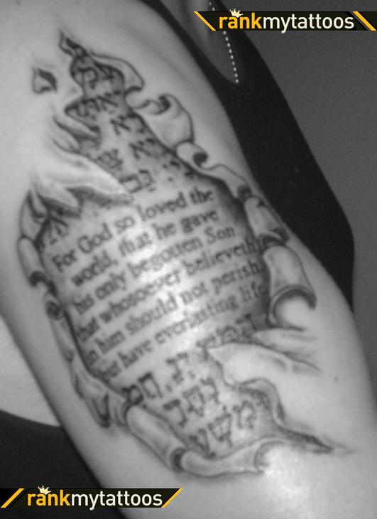 Bible Verse Religious Tattoo