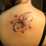 Rose and Stars Tattoo Picture