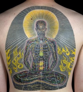 psychedelic back piece