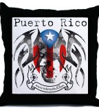 Puerto Rico Flag Skeleton Tattoo Sketch