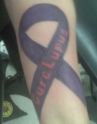 Lupus Ribbon Tattoos Ideas