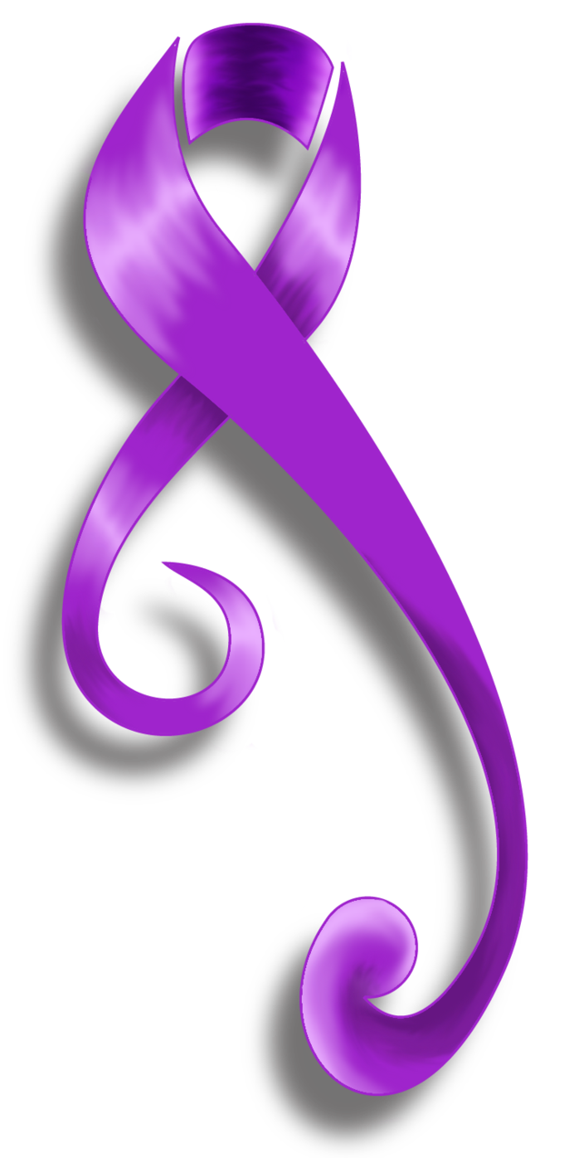 Purple Ribbon Tattoo Sample By Broxu