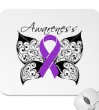 Tattoo Butterfly Awareness Alzheimers Disease Mousepad