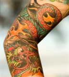 Dragon Fire Tattoo Sleeve Ideas For Girls