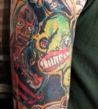 Cartoon Tattoo Shoulder - Arm Ideas