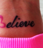 Cute Tattoo Black Wrist Quote For Girls 