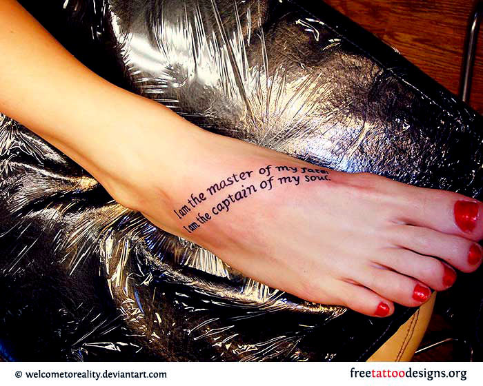 Glamorous Quotes For Foot Tattoo Women By miss jenn