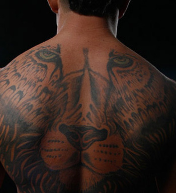 Brock Lesnars Upper Back Tattoo Design