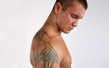 Randy Orton Sleeves Tattoo View from Side