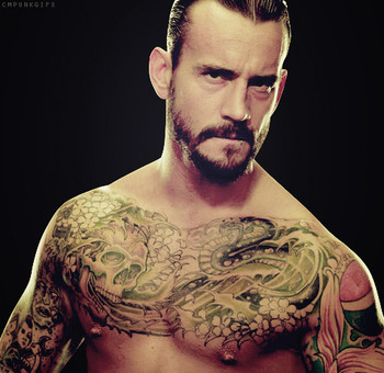 Wwe  Cm Punk Sleeve Tattoo Design