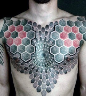 red and black optical illusion tattoos for men red and black optical illusion tattoos for men