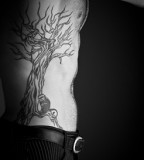 Some Wonderful Rib Cage Tattoos For Men