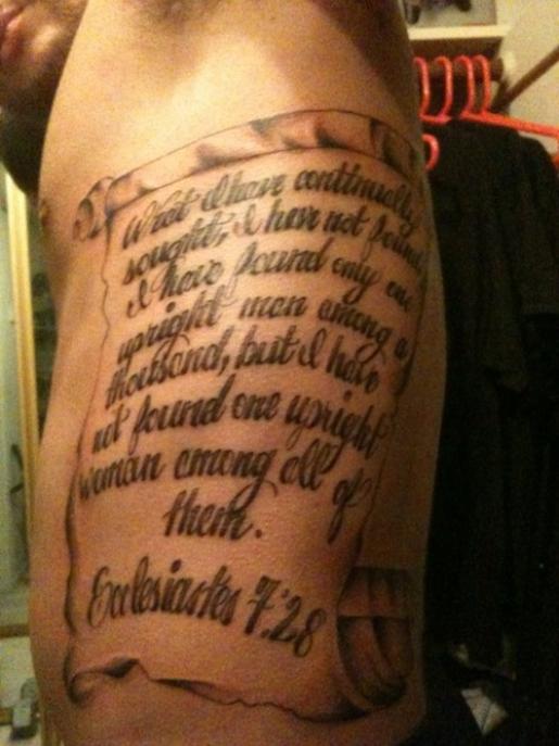 New Design Tattoo Rib Qoute