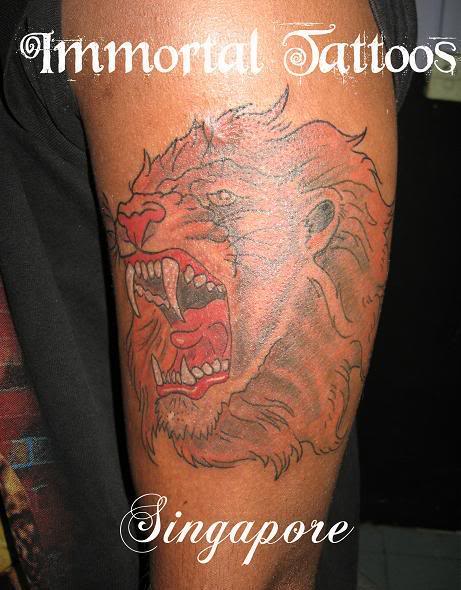 Roaring Lion Tattoo Simbol of Freedom