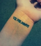 Roman Numeral Tattoo Ideas On Wrist