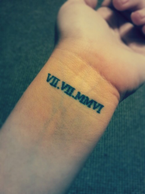 Roman Numeral Tattoo Ideas On Wrist