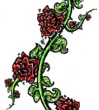 Rose Vine Tattoos Designs For Women Thorn Vines