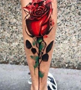 Rose watercolor tattoo Rose watercolor tattoo