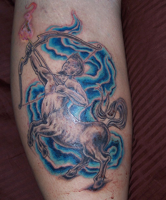 Colorful Sagittarius Tattoo Designs Inspiration