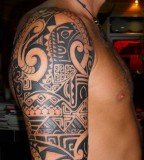 Marvelous samoan Full Sleeve Tattoos image