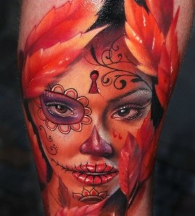 santa-muerte-autumn-tattoo santa-muerte-autumn-tattoo