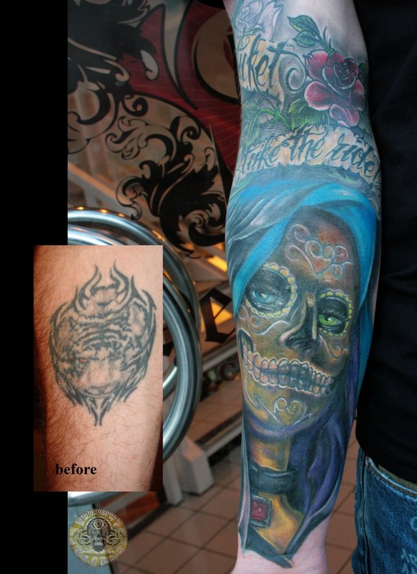 Cover Up Santa Muerte Color