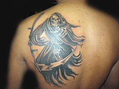 Amazing Death Back Tattoo [NFSW]