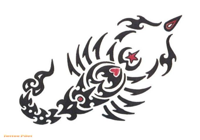 Cool Scorpio Tattoo Sample Design