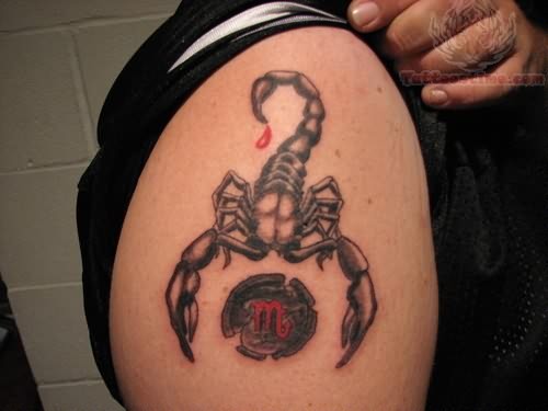 Scorpion Tattoo On Man Shoulder