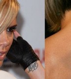 Celebrity Scripture Tattoo on Backbone and Wrist