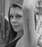 Scripture Christian Tattoo on Left Hand for Girls