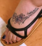 Sweet File Scripture Tattoos On Feet for Girls