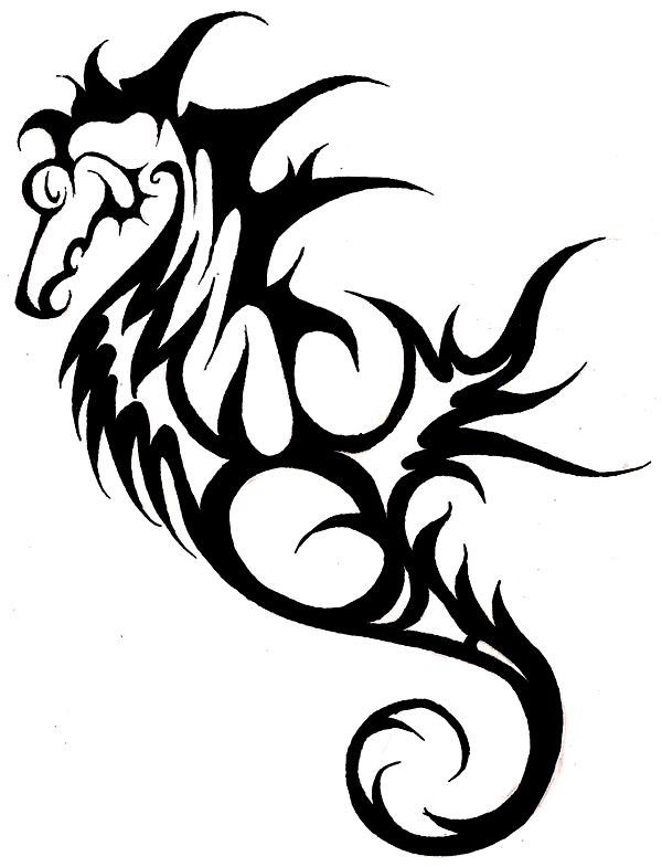 Tattoo of Seahorse Ideas