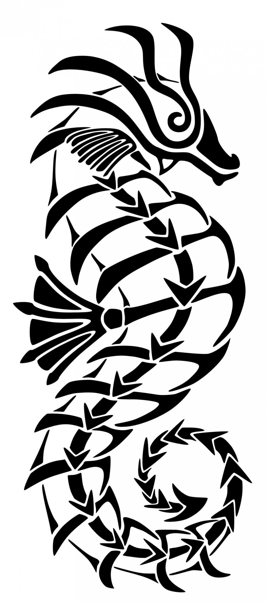 Tribal Tattoo Seahorse Ideas