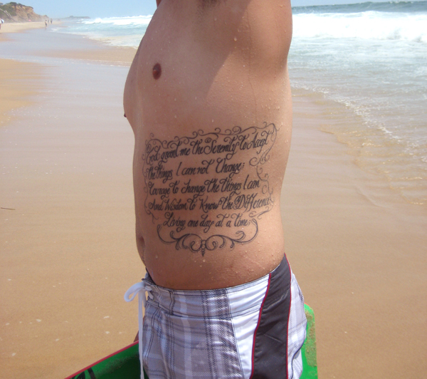 Serenity Prayer Tattoo Ideas – Religious Tattoo Design