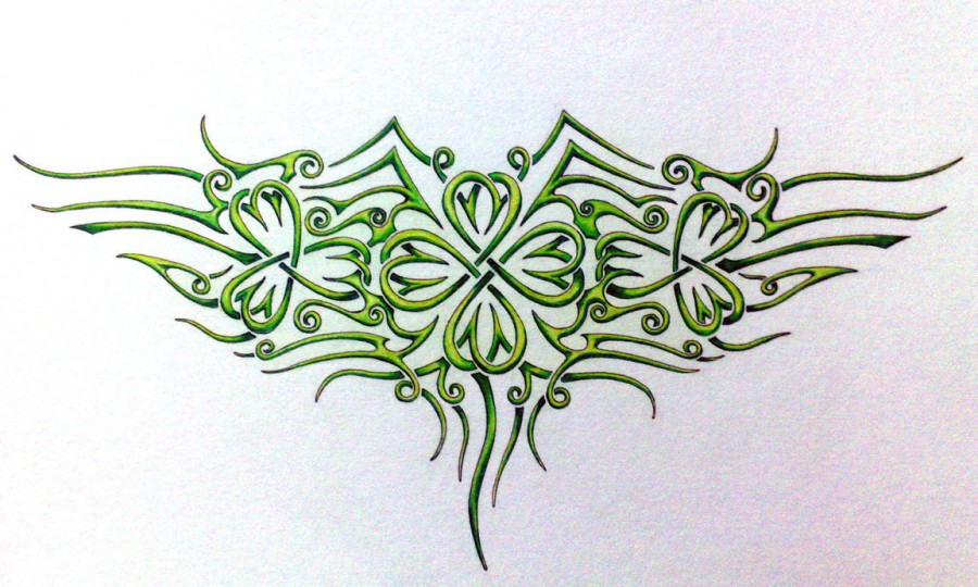 Shamrock Clover Tattoo By Grimshady