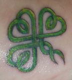 Shamrock Clover Tattoo Designs Gallery